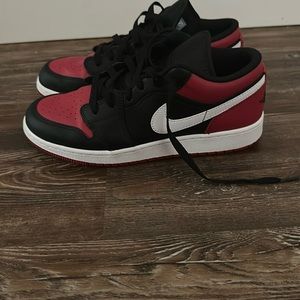 Black and Red Jordans